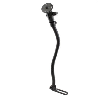 RAM POD I Universal No Drill Vehicle Floor Mount with 18" Rigid Aluminium Rod & Round Base Vehicle Mounts by RAM Mount | Downunder Pilot Shop