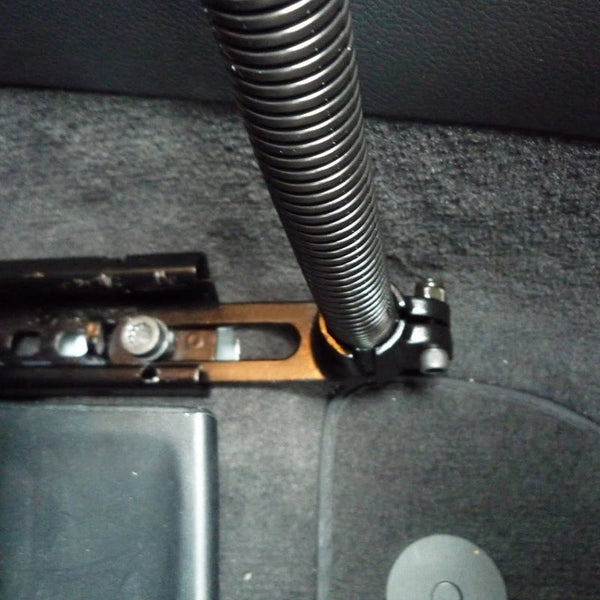 RAM POD I Universal No Drill Vehicle Floor Mount with 18" Rigid Aluminium Rod & Round Base Vehicle Mounts by RAM Mount | Downunder Pilot Shop