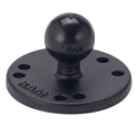 RAM Round Plate with 1" Ball - Screw Mount