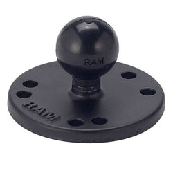 RAM Round Plate with 1" Ball - Screw Mount