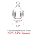 RAM Stubby Cup Holder Base With 1" Ball General RAM Components by RAM Mount | Downunder Pilot Shop