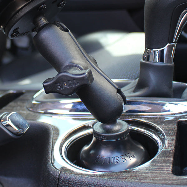 RAM Stubby Cup Holder Base With 1" Ball General RAM Components by RAM Mount | Downunder Pilot Shop