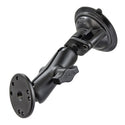 RAM Twist-Lock Suction Cup with Double Socket Arm and Round Base with 1" Ball Suction Cup Mounts by RAM Mount | Downunder Pilot Shop