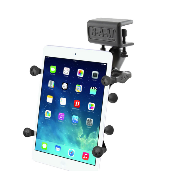 RAM X-Grip for Small 7-8" Tablets with Mounting Options With Glare Shield Clamp Base Mounts by RAM Mount | Downunder Pilot Shop