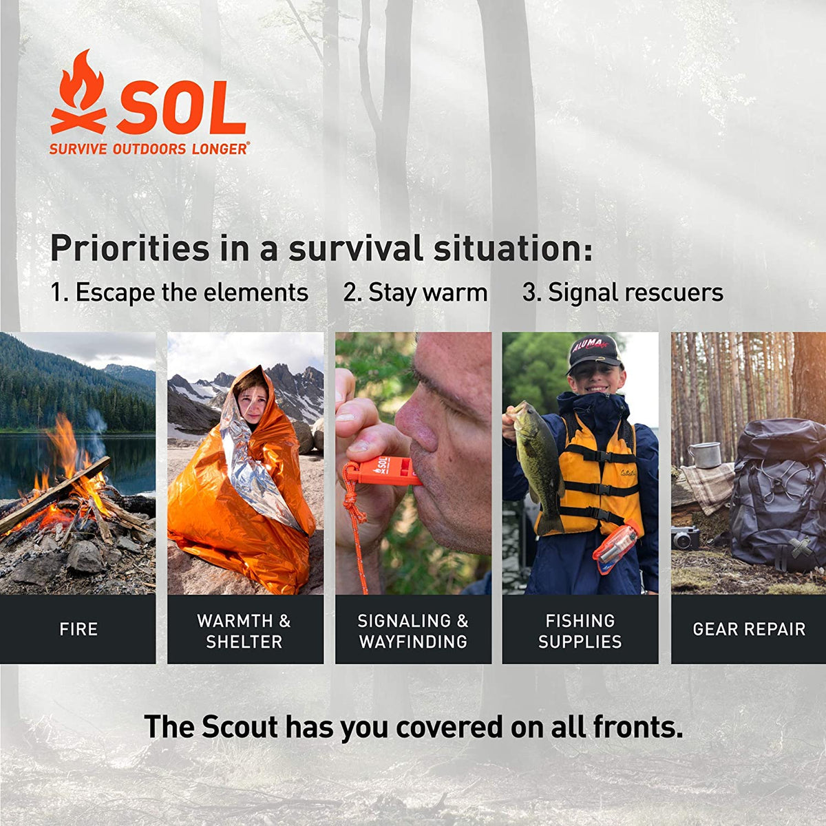SOL Waterproof Scout Survival Kit - Astrolabe Outdoors - image 4